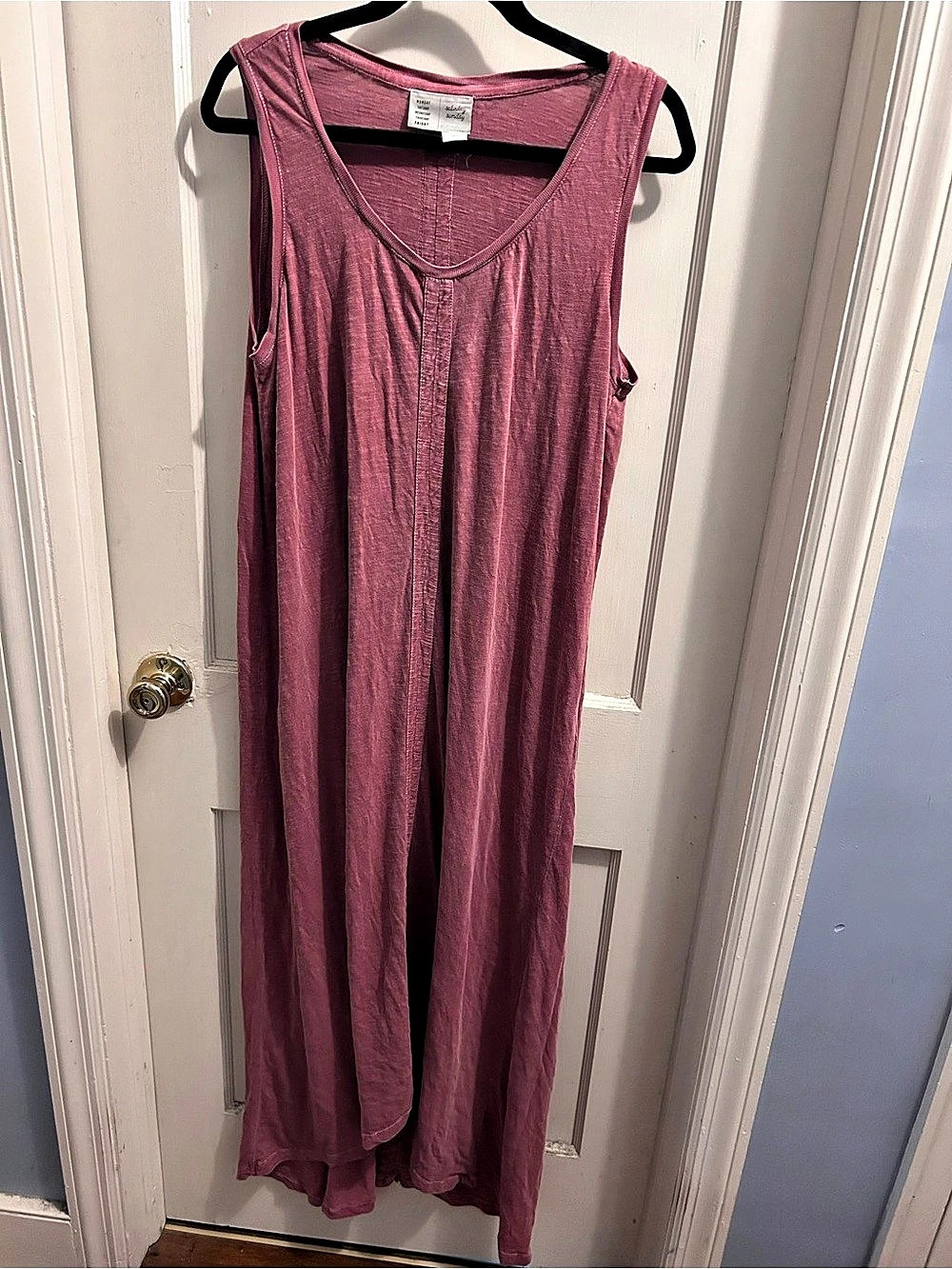 Saturday Sunday Cotton Maxi Dress in Sunwashed Pink Size Large Like New